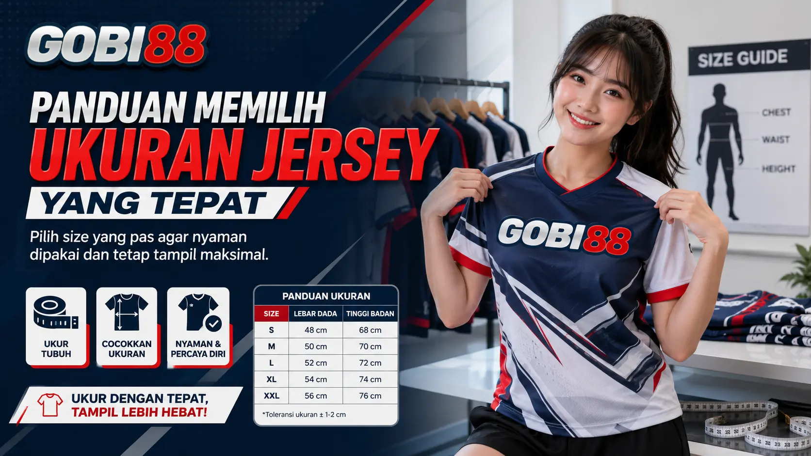 Panduan Memilih Ukuran Jersey yang Tepat