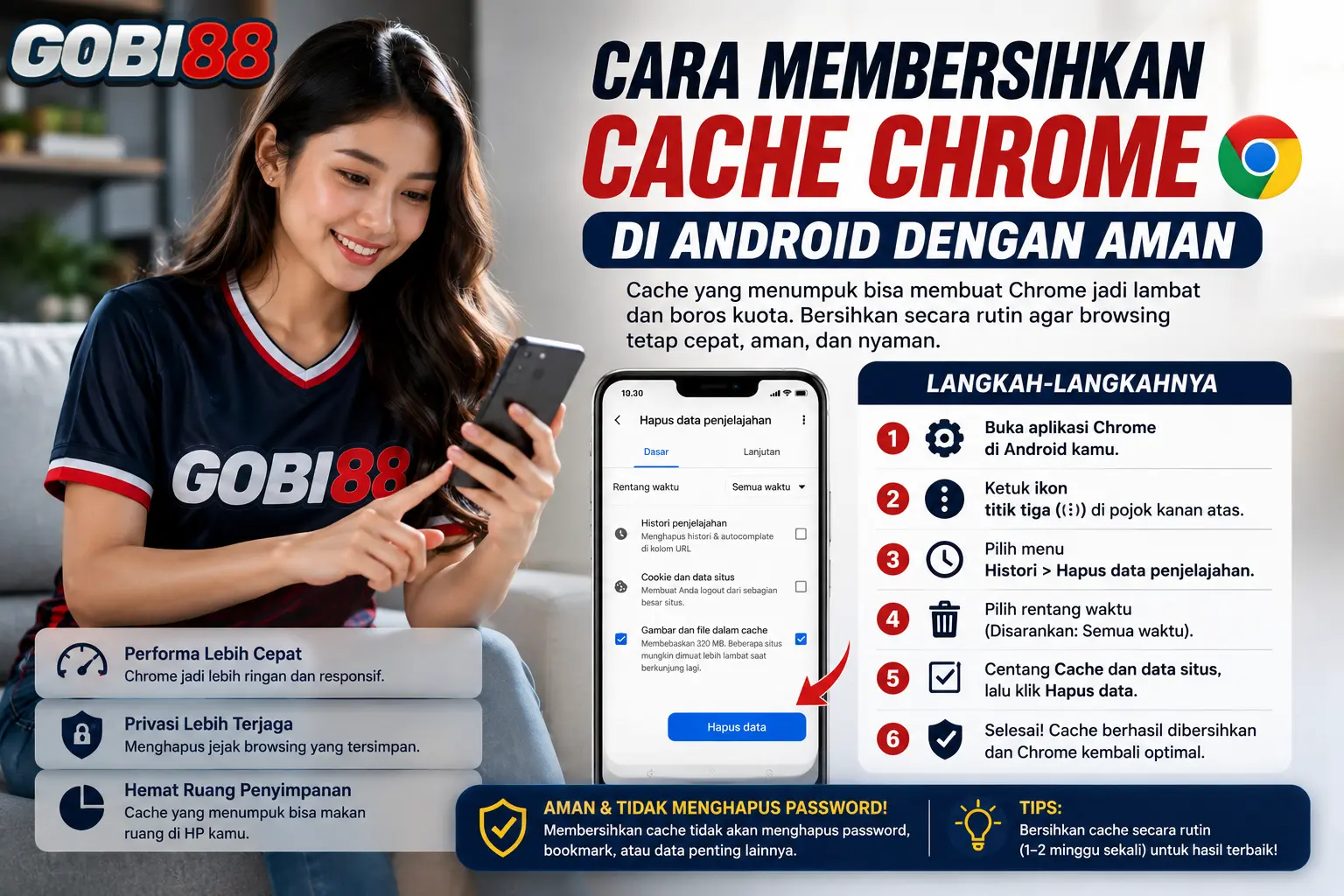 Cara Membersihkan Cache Chrome di Android dengan Aman