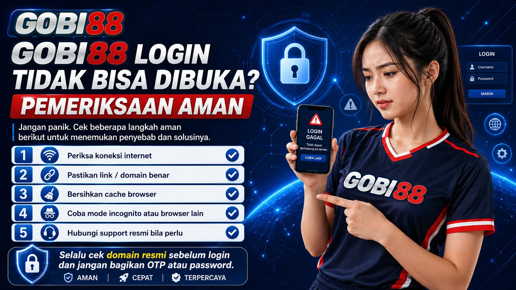 Panduan pemeriksaan aman saat halaman GOBI88 Login tidak bisa dibuka