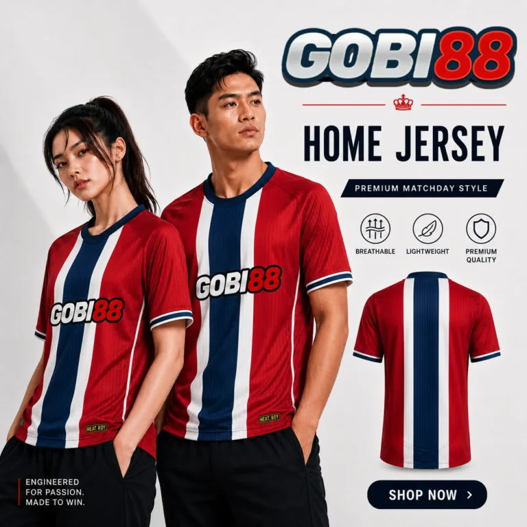 Jersey sepak bola Norwegia home GOBI88 untuk pria dan wanita