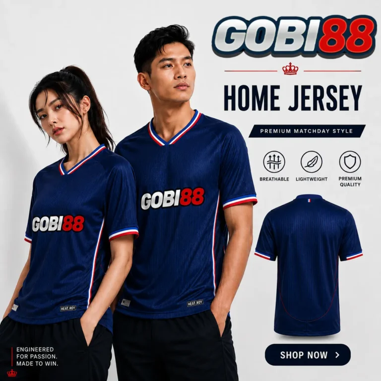 Jersey sepak bola Prancis home GOBI88 untuk pria dan wanita