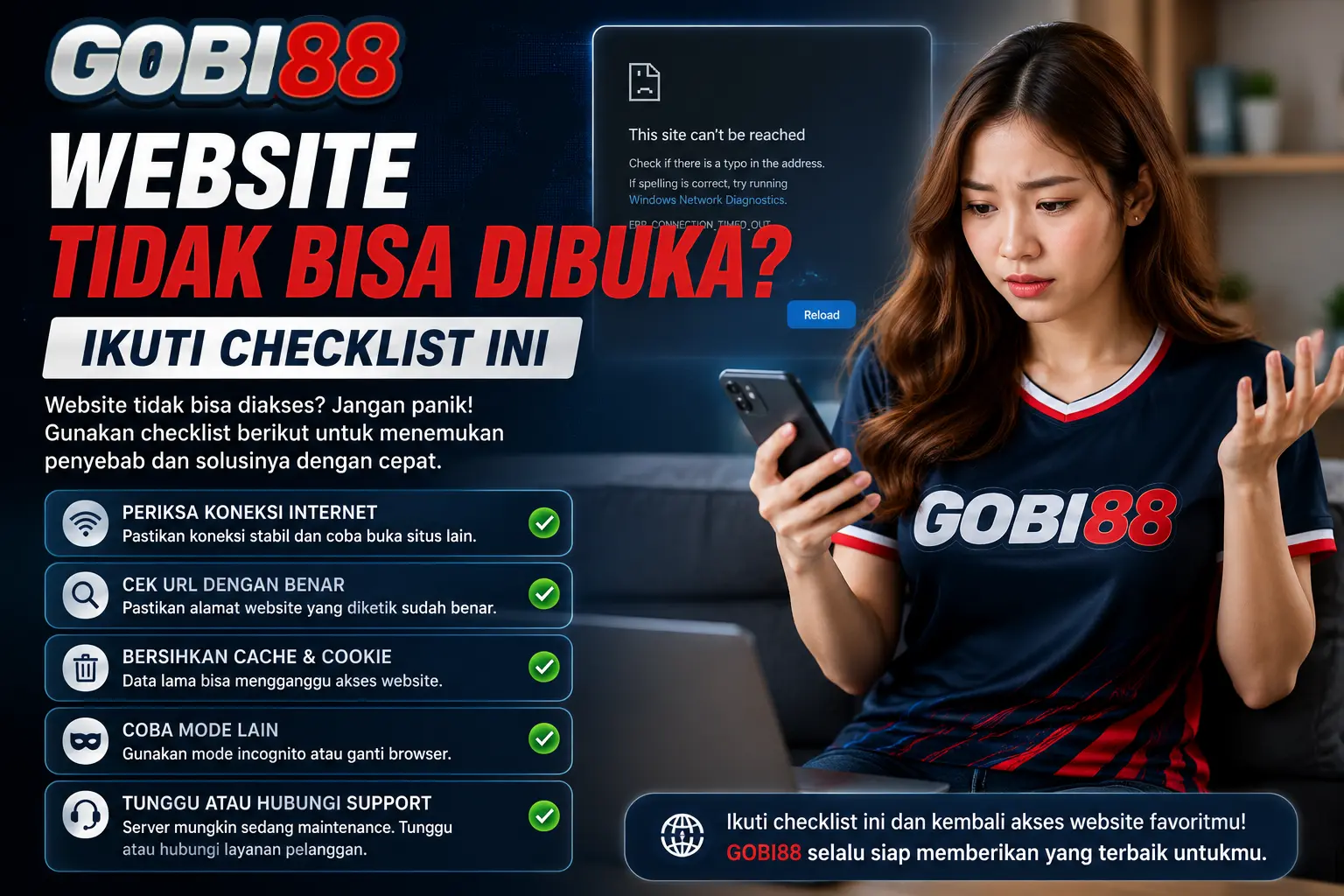 Website Tidak Bisa Dibuka? Ikuti Checklist Ini