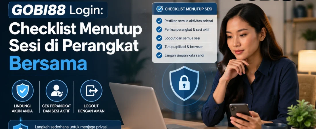 GOBI88 Login: Checklist Menutup Sesi di Perangkat Bersama