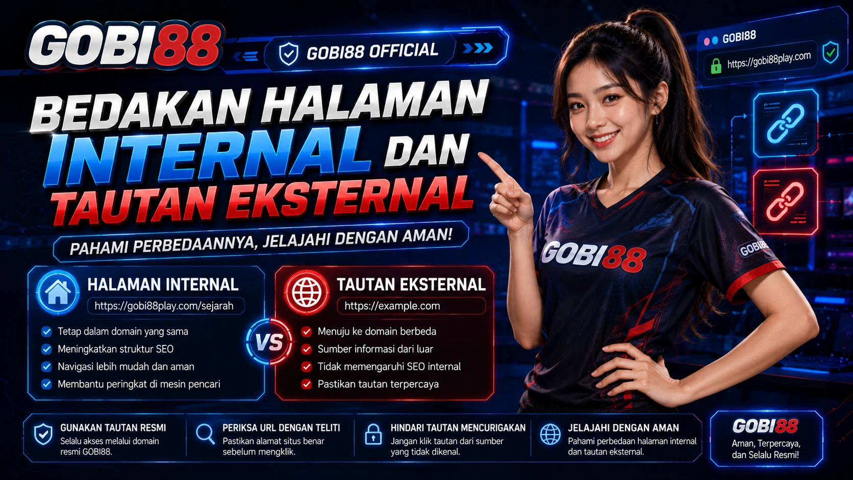Ilustrasi GOBI88 Official untuk membedakan halaman internal dan tautan eksternal