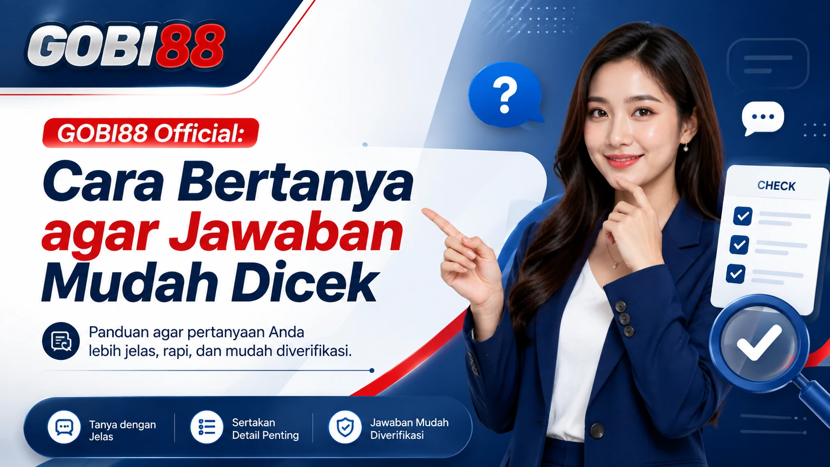 Ilustrasi GOBI88 Official tentang cara bertanya agar jawaban mudah diperiksa