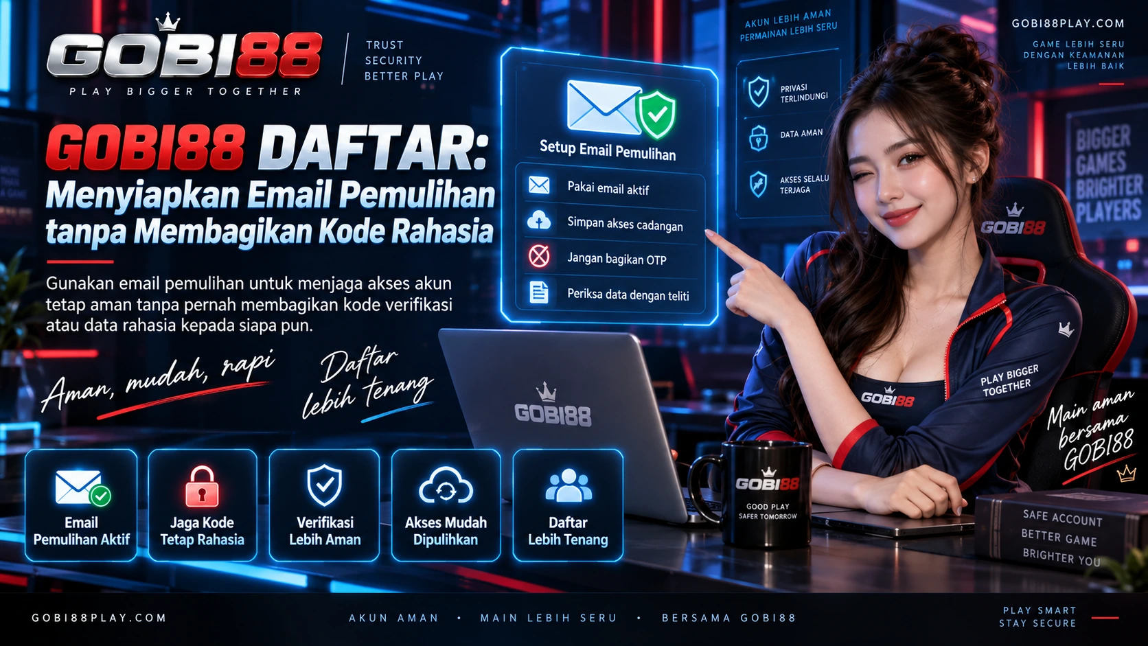 GOBI88 Daftar: Menyiapkan Email Pemulihan tanpa Membagikan Kode Rahasia