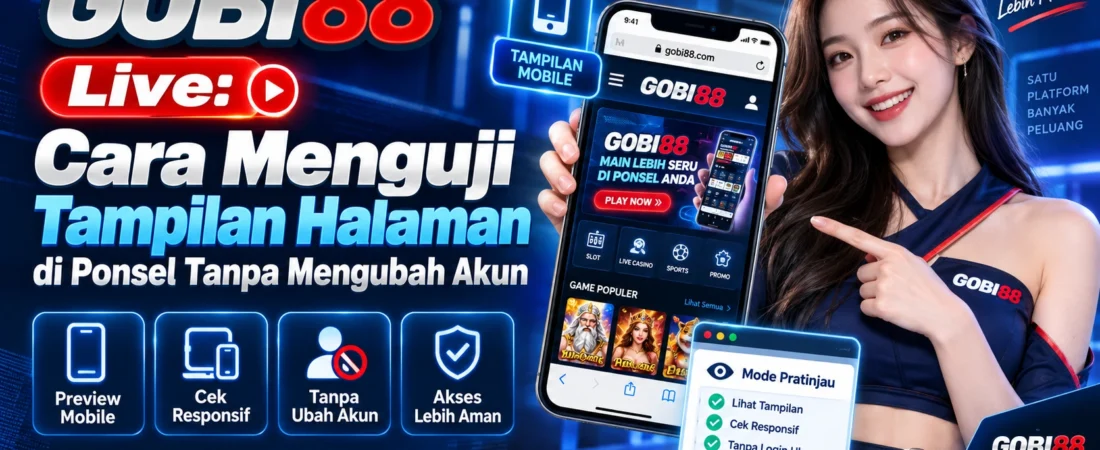 GOBI88 Live: Cara Menguji Tampilan Halaman di Ponsel Tanpa Mengubah Akun
