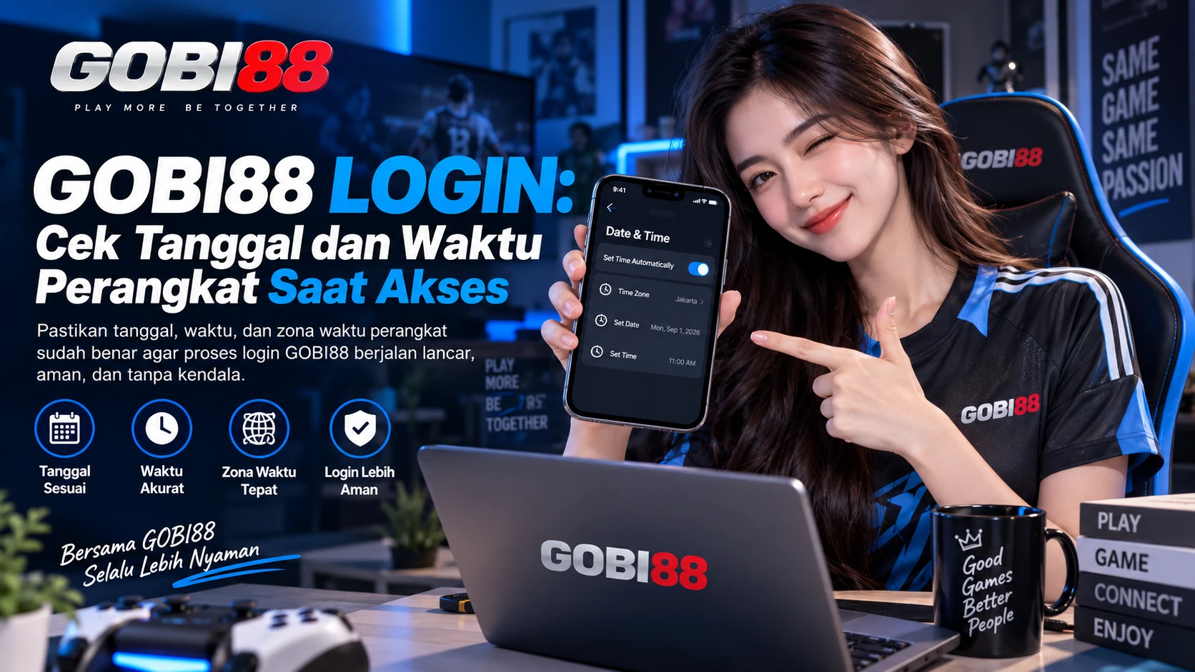 GOBI88 Login: Cek Tanggal dan Waktu Perangkat Saat Akses