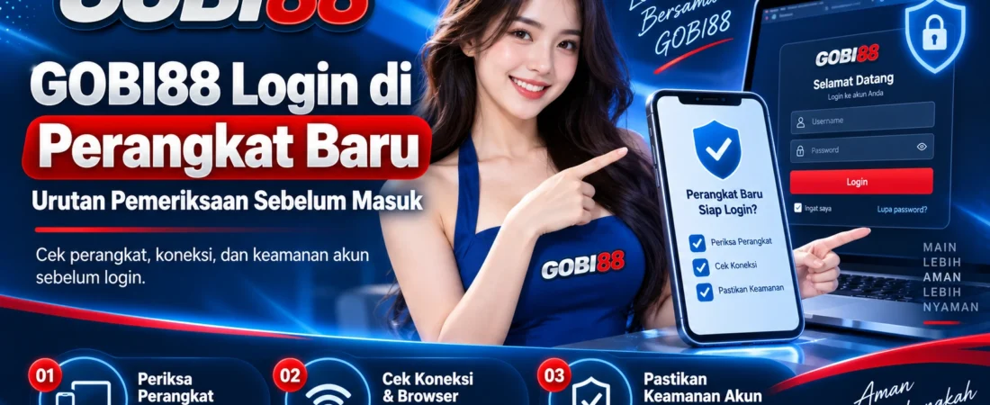 GOBI88 Login di Perangkat Baru: Urutan Pemeriksaan Sebelum Masuk