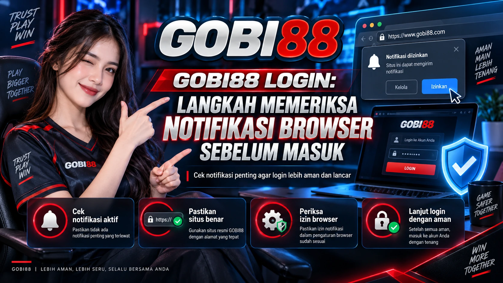 GOBI88 Login: Langkah Memeriksa Notifikasi Browser sebelum Masuk