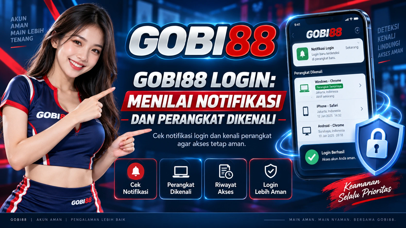 GOBI88 Login: Menilai Notifikasi dan Perangkat Dikenali