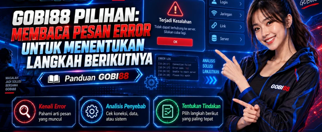 GOBI88 Pilihan: Membaca Pesan Error untuk Menentukan Langkah Berikutnya