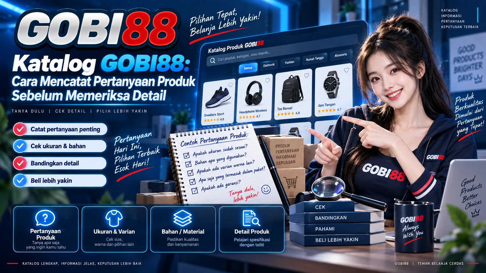 Katalog GOBI88: Cara Mencatat Pertanyaan Produk Sebelum Memeriksa Detail